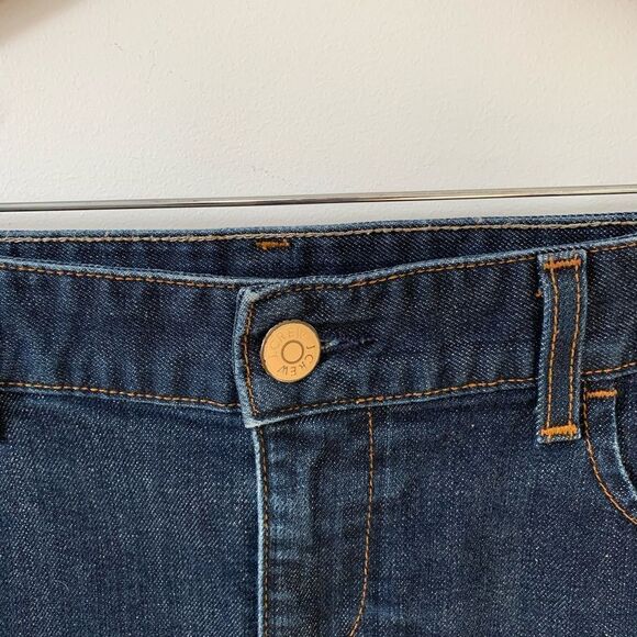 J. Crew Dark Wash Denim Mini Skirt - Picture 4 of 6